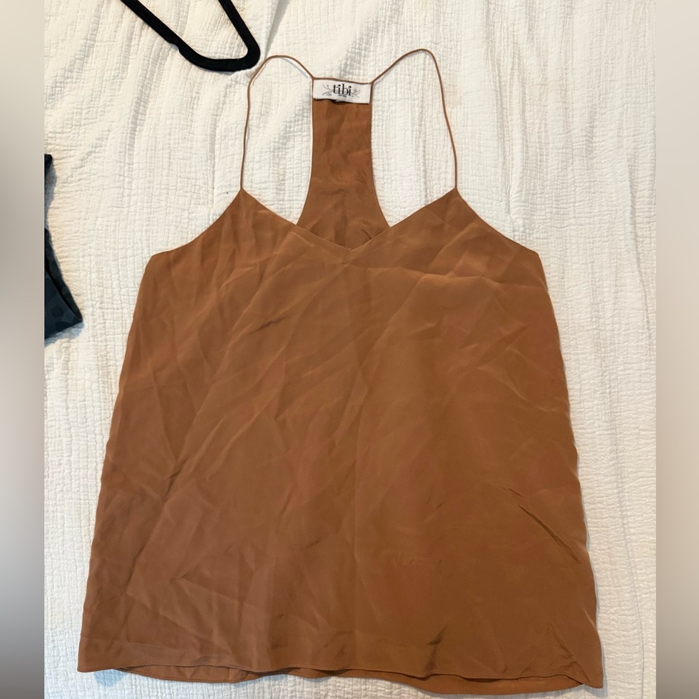 Tibi New York Silk Brown Top